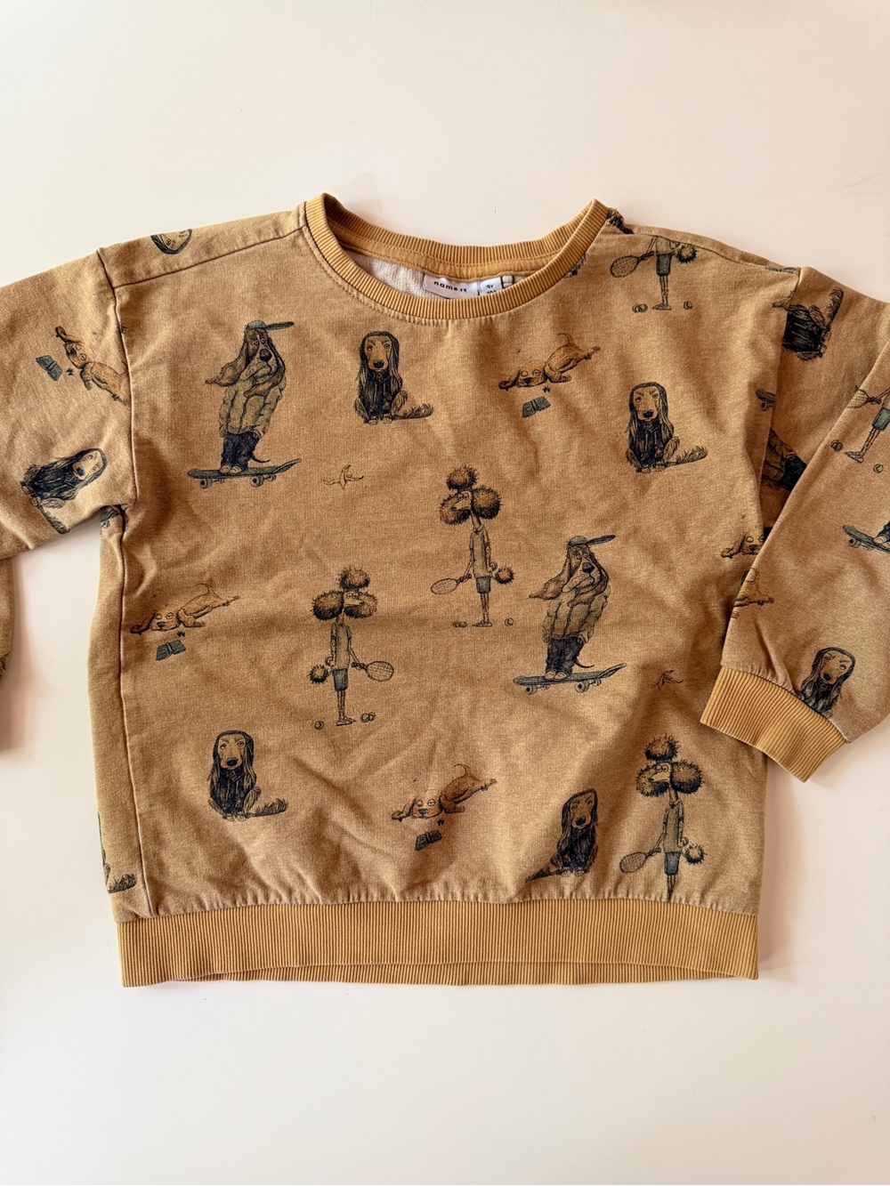 Kids Beige Printed Sweatshirt - Unbranded